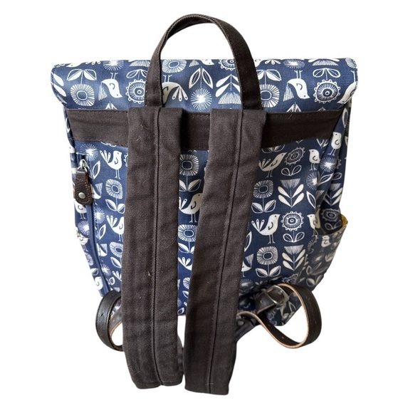 EUC - Nicky James - Bird Laminated Canvas Backpack - Picture 2 of 2